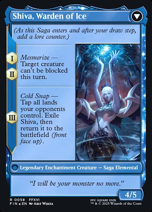 Magic the Gathering Card - Shiva, Warden of Ice - MTG Circle