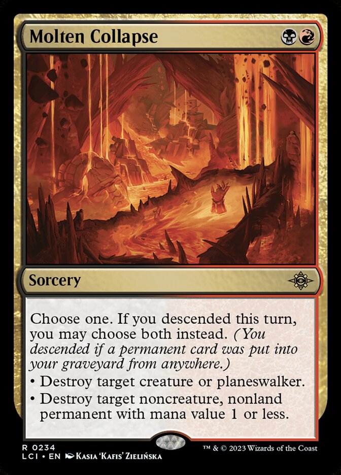 Magic the Gathering Card - Molten Collapse - MTG Circle