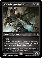 Magic the Gathering Card - Rune-Scarred Demon - MTG Circle