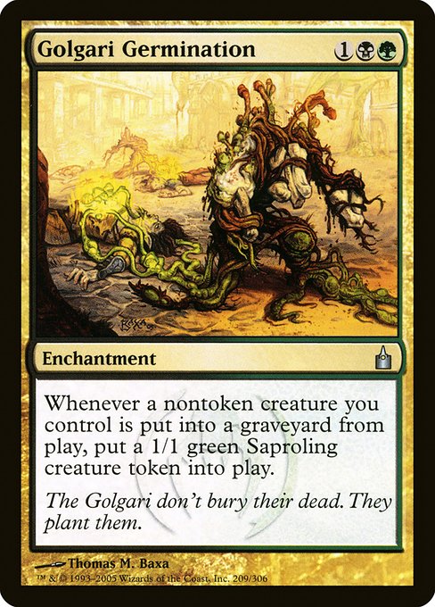 Magic the Gathering Card - Golgari Germination - MTG Circle