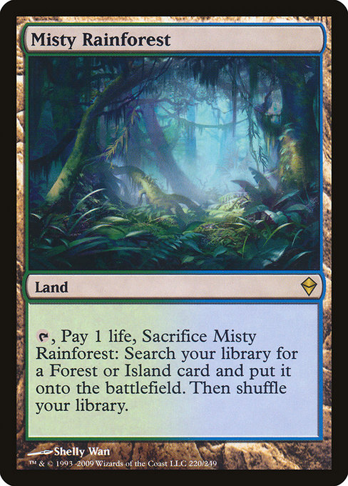 Magic the Gathering Card - Misty Rainforest - MTG Circle