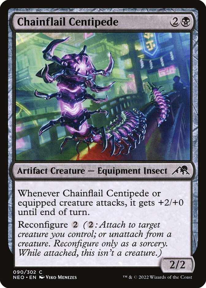 Magic the Gathering Card - Chainflail Centipede - MTG Circle