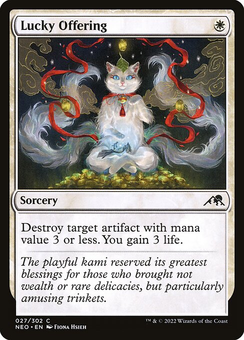 Magic the Gathering Card - Lucky Offering - MTG Circle