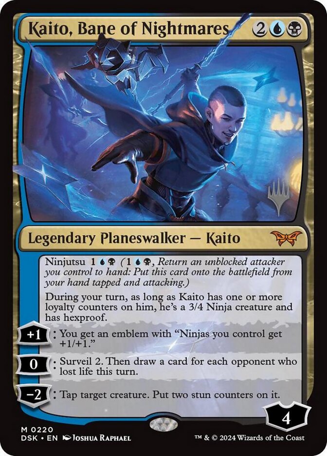 Magic the Gathering Card - Kaito, Bane of Nightmares - MTG Circle