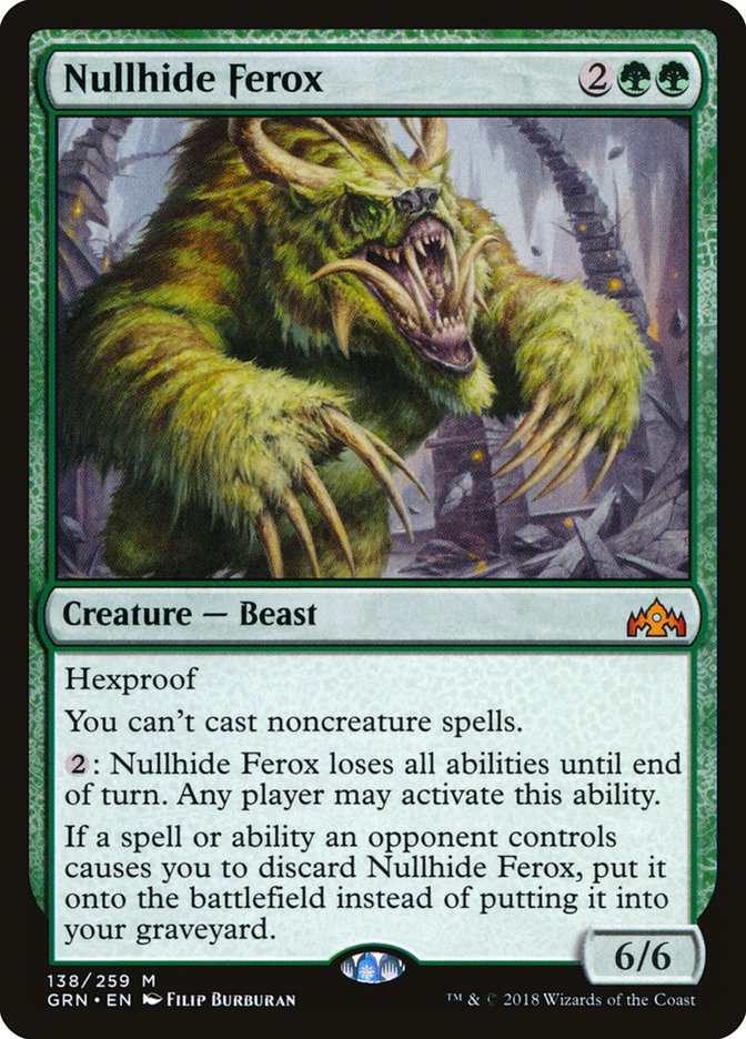 Magic the Gathering Card - Nullhide Ferox - MTG Circle