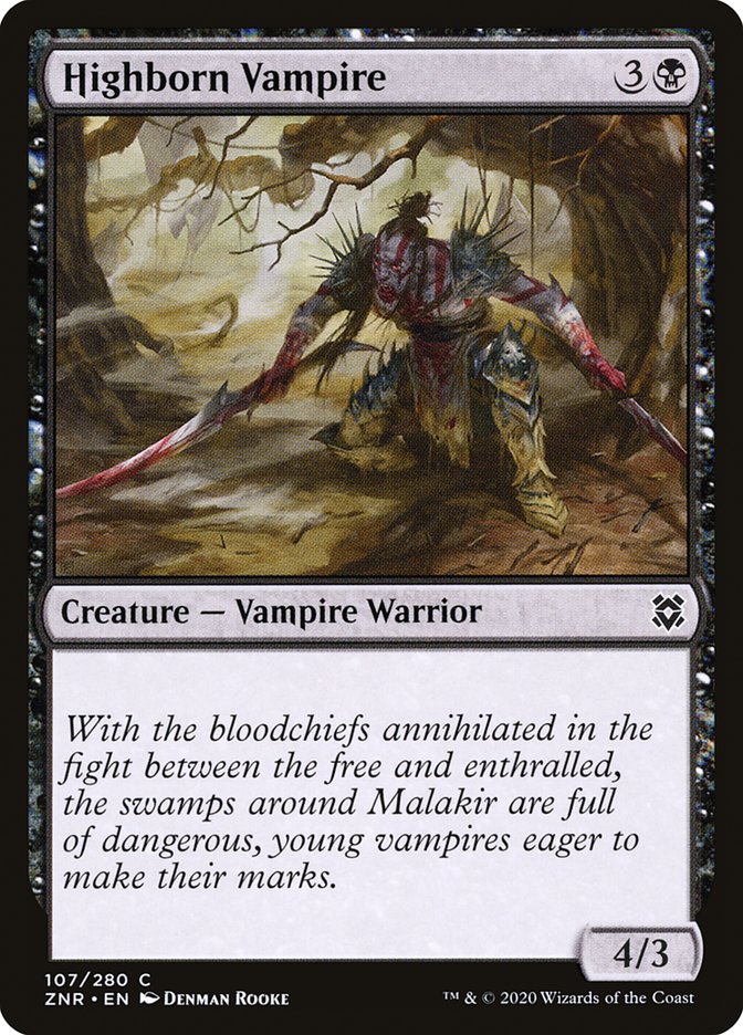 Magic the Gathering Card - Highborn Vampire - MTG Circle