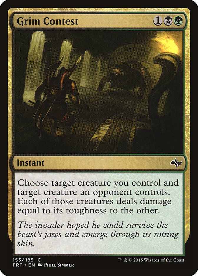 Magic the Gathering Card - Grim Contest - MTG Circle