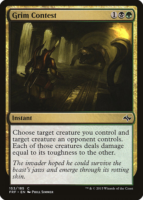 Magic the Gathering Card - Grim Contest - MTG Circle