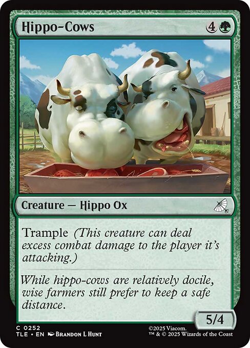 Magic the Gathering Card - Hippo-Cows - MTG Circle