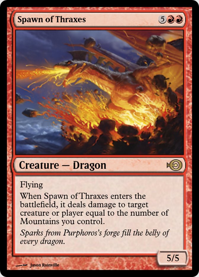Magic the Gathering Card - Spawn of Thraxes - MTG Circle