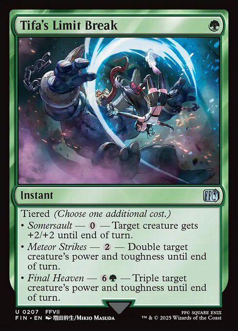 Magic the Gathering Card - Tifa's Limit Break - MTG Circle