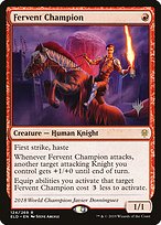 Magic the Gathering Card - Fervent Champion - MTG Circle