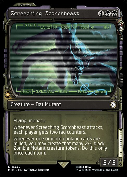 Magic the Gathering Card - Screeching Scorchbeast - MTG Circle