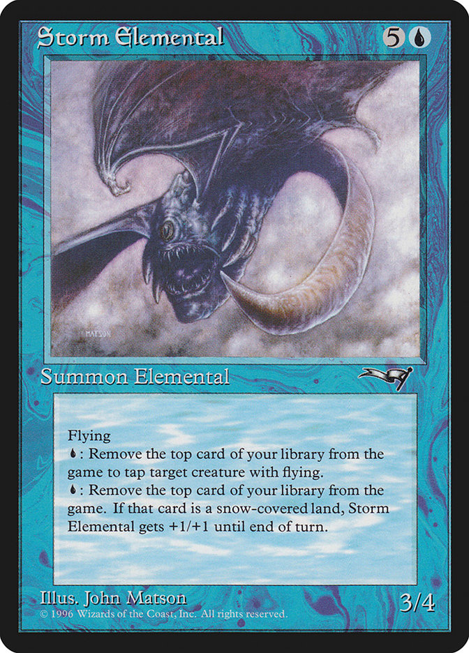 Magic the Gathering Card - Storm Elemental - MTG Circle