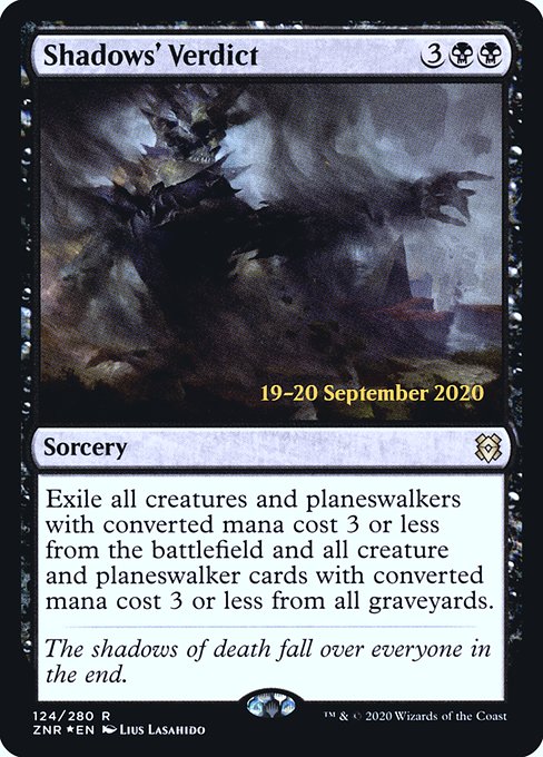 Magic the Gathering Card - Shadows' Verdict - MTG Circle