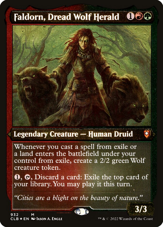 Magic the Gathering Card - Faldorn, Dread Wolf Herald - MTG Circle