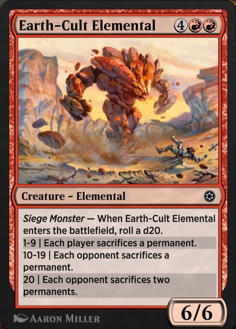 Magic the Gathering Card - Earth-Cult Elemental - MTG Circle