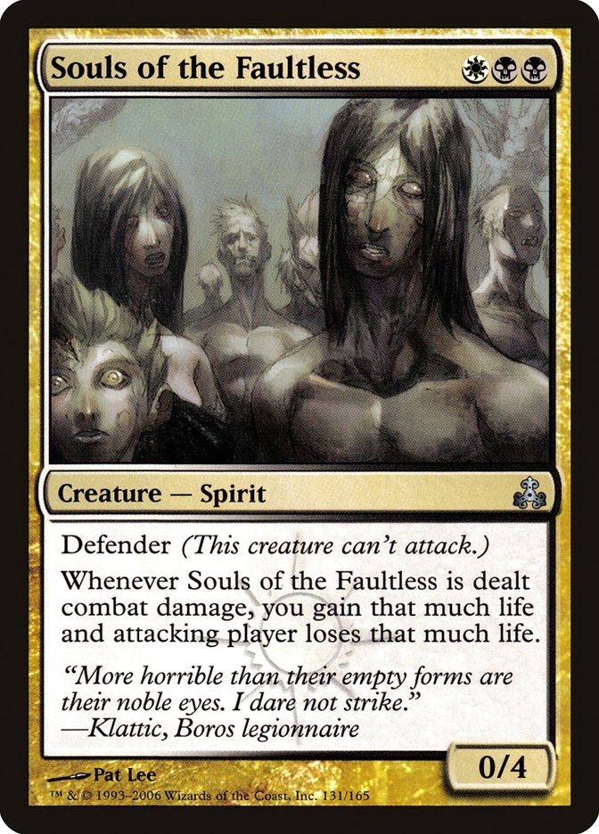 Magic the Gathering Card - Souls of the Faultless - MTG Circle