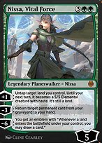 Magic the Gathering Card - Nissa, Vital Force - MTG Circle