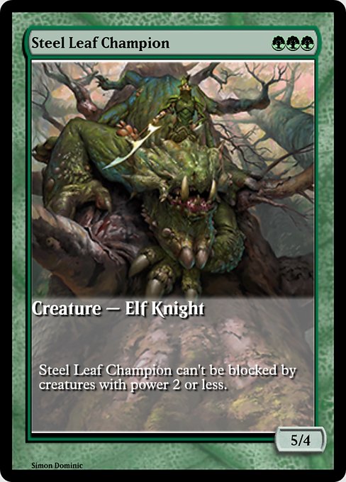 Magic the Gathering Card - Steel Leaf Champion - MTG Circle