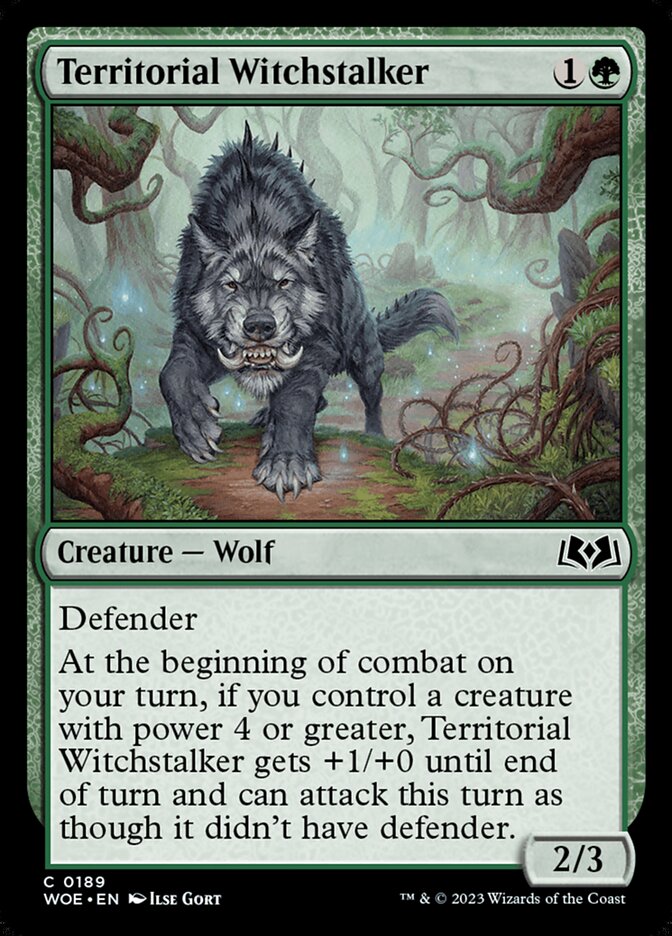 Magic the Gathering Card - Territorial Witchstalker - MTG Circle