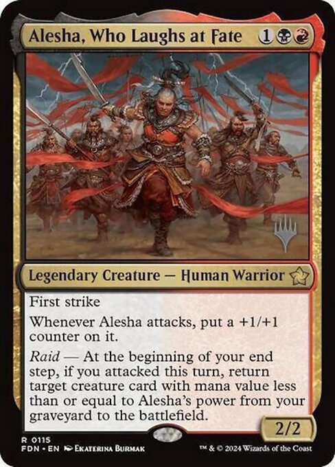 Magic the Gathering Card - Alesha, Who Laughs at Fate - MTG Circle