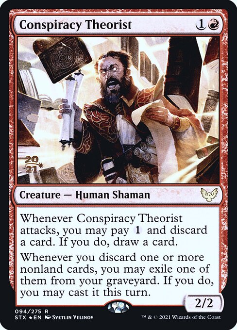 Magic the Gathering Card - Conspiracy Theorist - MTG Circle