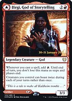 Magic the Gathering Card - Birgi, God of Storytelling // Harnfel, Horn of Bounty - MTG Circle