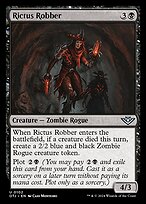 Magic the Gathering Card - Rictus Robber - MTG Circle