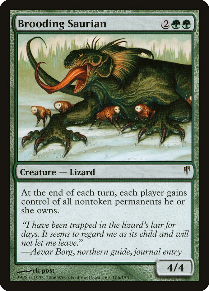 Magic the Gathering Card - Brooding Saurian - MTG Circle