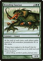 Magic the Gathering Card - Brooding Saurian - MTG Circle