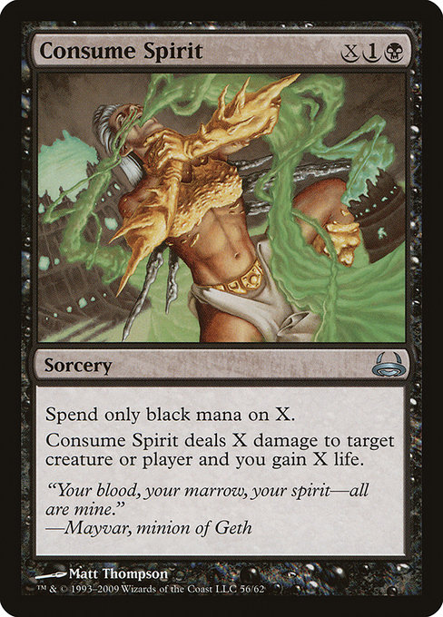 Magic the Gathering Card - Consume Spirit - MTG Circle