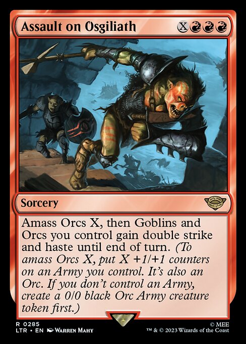 Magic the Gathering Card - Assault on Osgiliath - MTG Circle