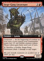 Magic the Gathering Card - Siege-Gang Lieutenant - MTG Circle
