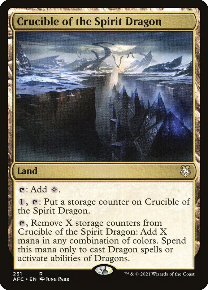 Magic the Gathering Card - Crucible of the Spirit Dragon - MTG Circle