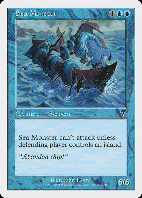 Magic the Gathering Card - Sea Monster - MTG Circle