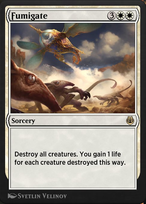 Magic the Gathering Card - Fumigate - MTG Circle