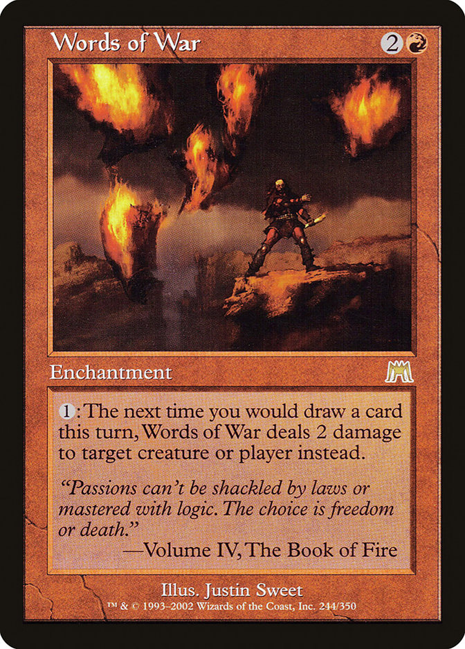 Magic the Gathering Card - Words of War - MTG Circle