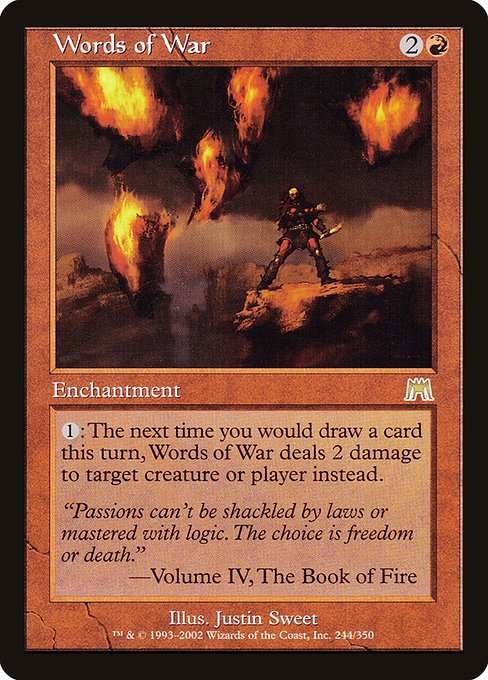 Magic the Gathering Card - Words of War - MTG Circle