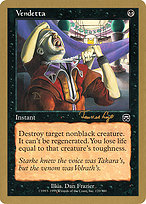 Magic the Gathering Card - Vendetta - MTG Circle