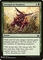 Magic the Gathering Card - Strength in Numbers - MTG Circle