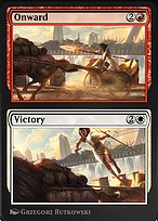 Magic the Gathering Card - Onward // Victory - MTG Circle