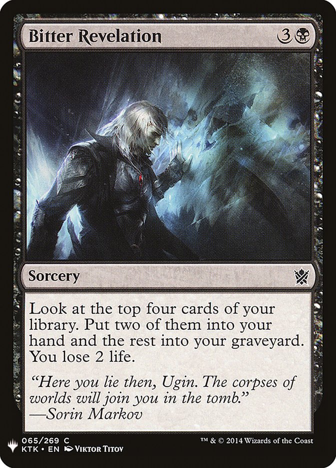 Magic the Gathering Card - Bitter Revelation - MTG Circle