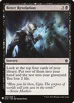 Magic the Gathering Card - Bitter Revelation - MTG Circle