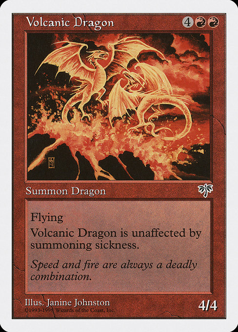 Magic the Gathering Card - Volcanic Dragon - MTG Circle