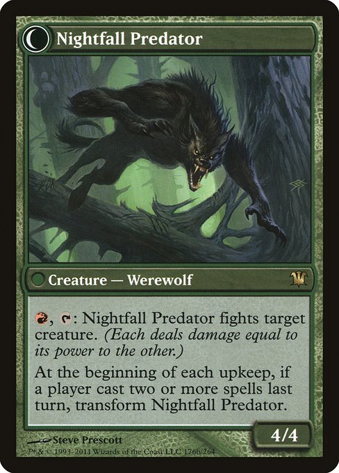 Magic the Gathering Card - Nightfall Predator - MTG Circle