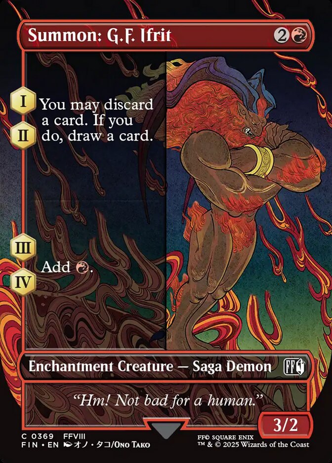 Magic the Gathering Card - Summon: G.F. Ifrit - MTG Circle