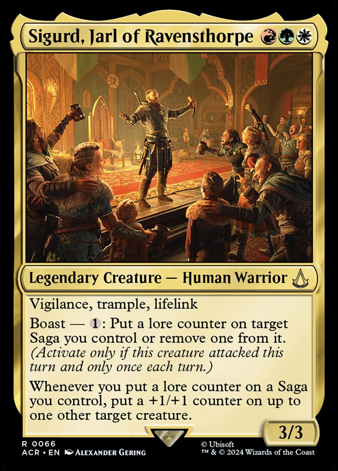 Magic the Gathering Card - Sigurd, Jarl of Ravensthorpe - MTG Circle