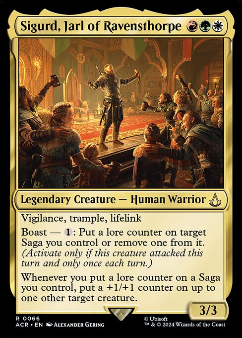 Magic the Gathering Card - Sigurd, Jarl of Ravensthorpe - MTG Circle