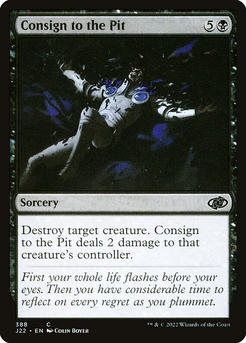 Magic the Gathering Card - Consign to the Pit - MTG Circle